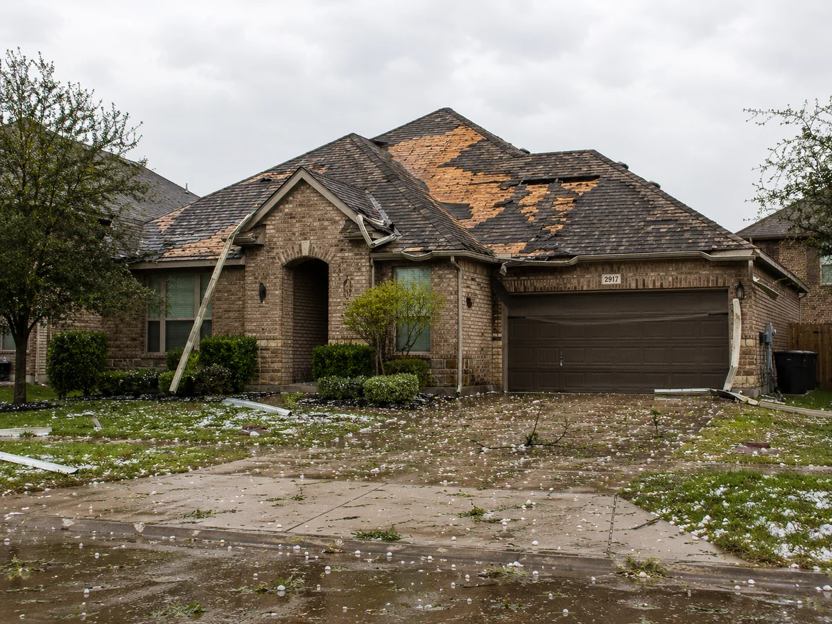Storm damage emergency Plano TX